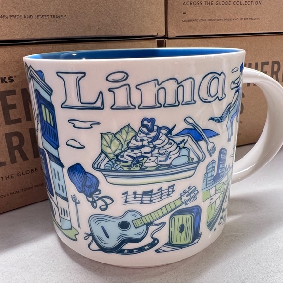 4 x Starbucks 'Been There Series' Mugs LIMA AREQUIPA CUSCO PERU. With tags. - Picture 3 of 14